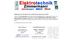 Desktop Screenshot of elektrotechnik-zimmermann.com